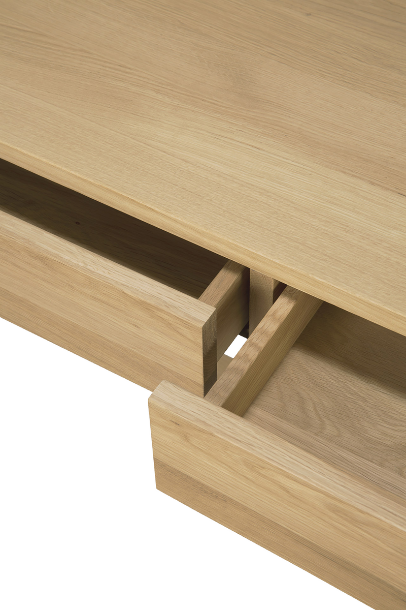 Oiled Oak Desk | Ethnicraft Frame | Woodfurniture.com