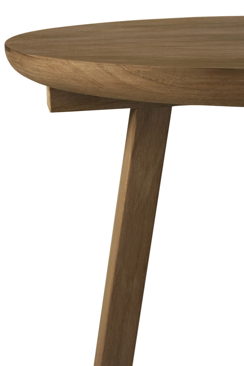 Minimalist Round Side Table | Ethnicraft Tripod | Woodfurniture.com