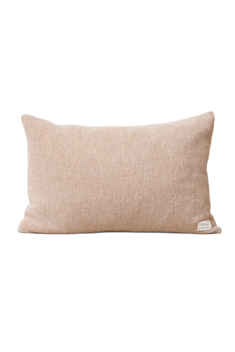 Light Brown Ribbed Rectangular Pillow | Form & Refine Aymara | Woodfurniture.com
