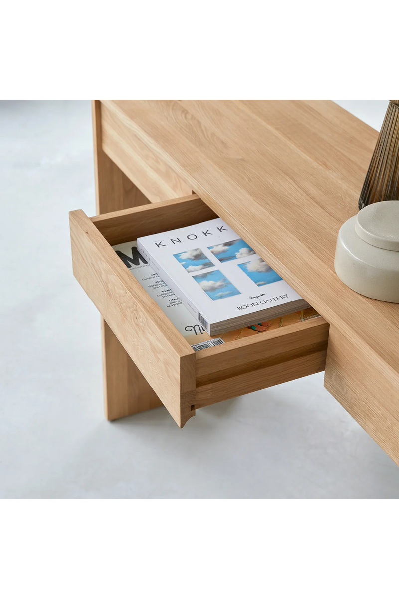 Solid Oak Console Table | Tikamoon Eden | Woodfurniture.com
