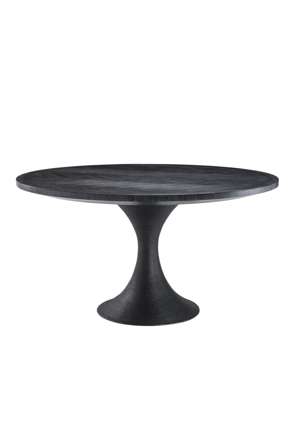 Round Charcoal Dining Table | Eichholtz Melchior | Woodfurniture.com