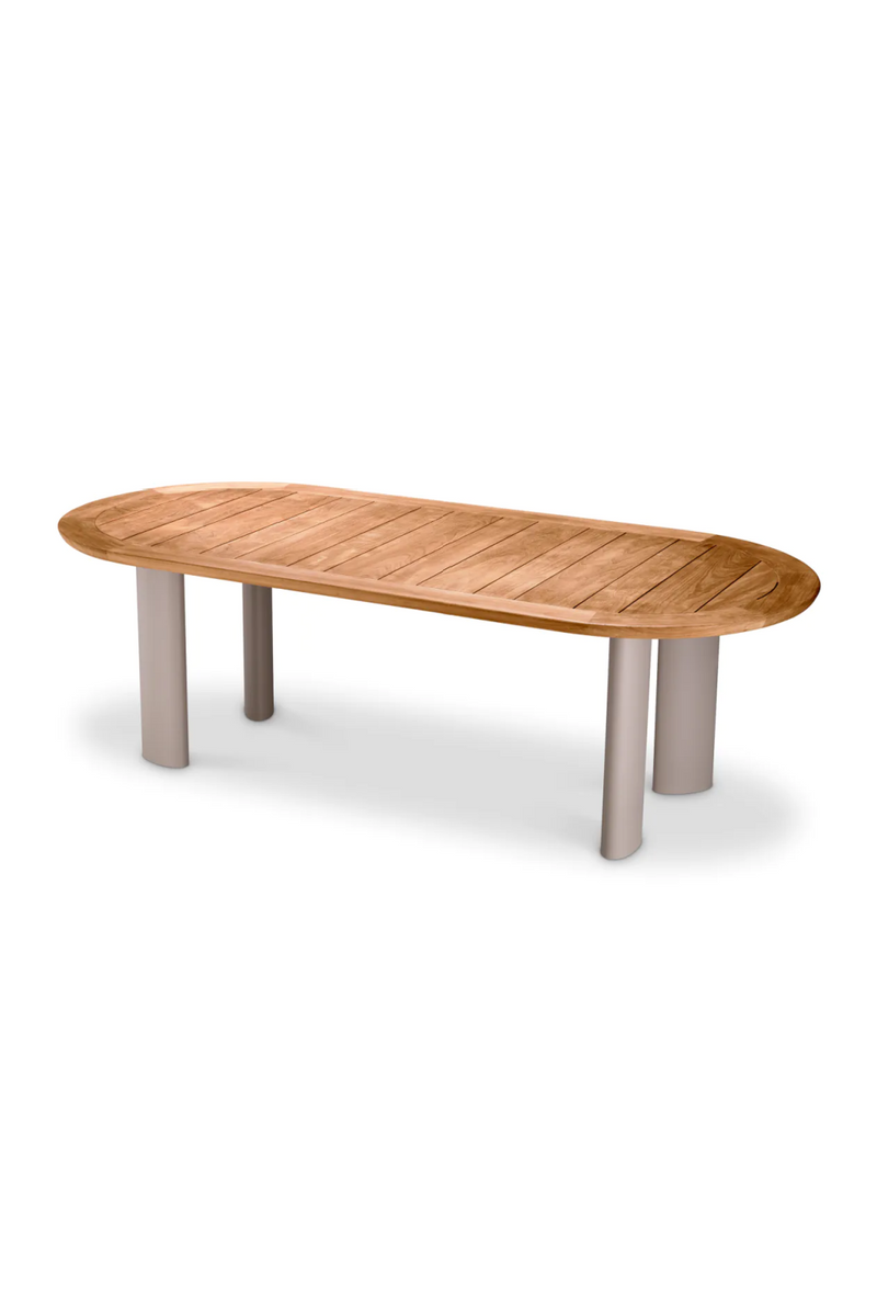 Oval Teak Outdoor Dining Table | Eichholtz Mogador | Woodfurniture.com