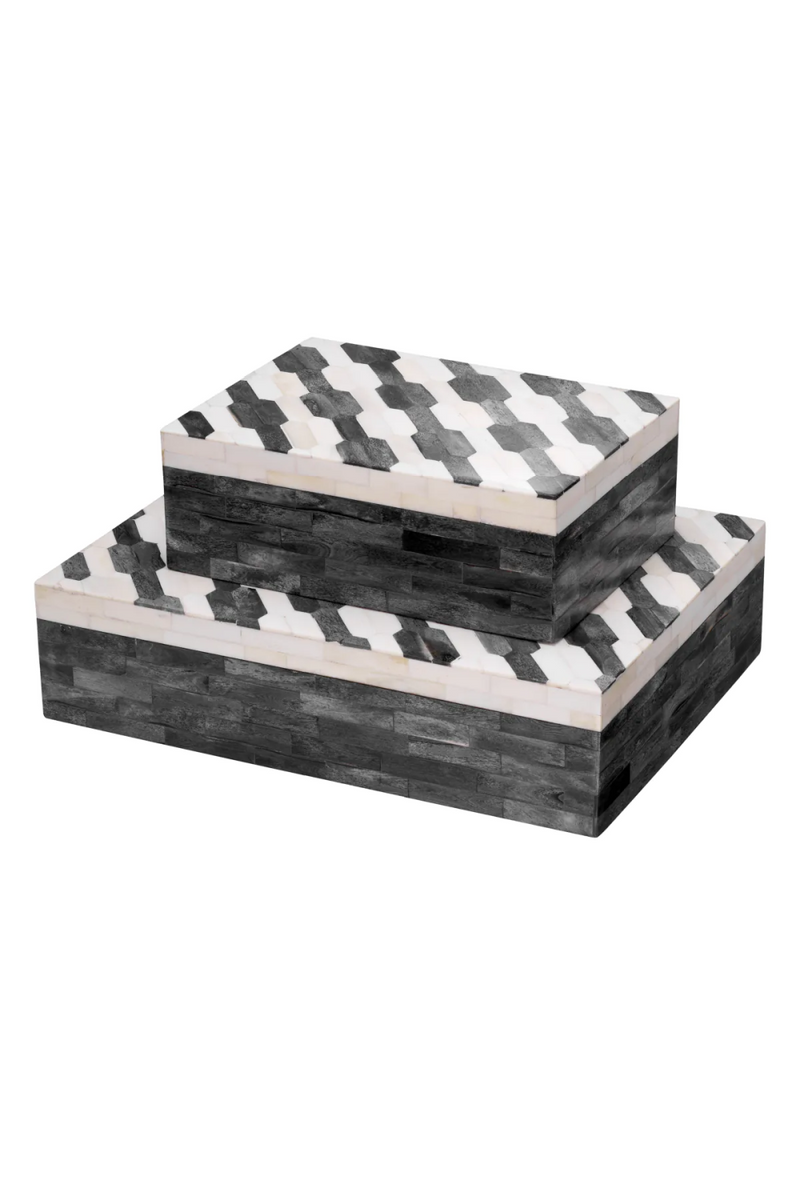 Gray Patterned Box | Eichholtz Rodeo | Woodfurniture.com