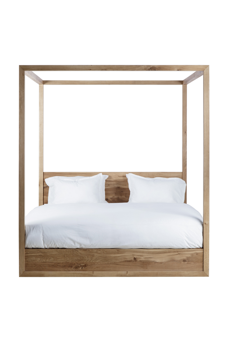 Reclaimed French Oak Poster Queen Bed | Andrew Martin Otis | Woodfurniture.com