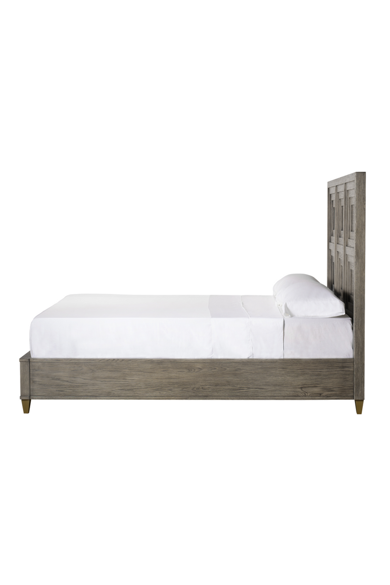 Layered Frame Oak Queen Bed | Andrew Martin Claiborne | Woodfurniture.com