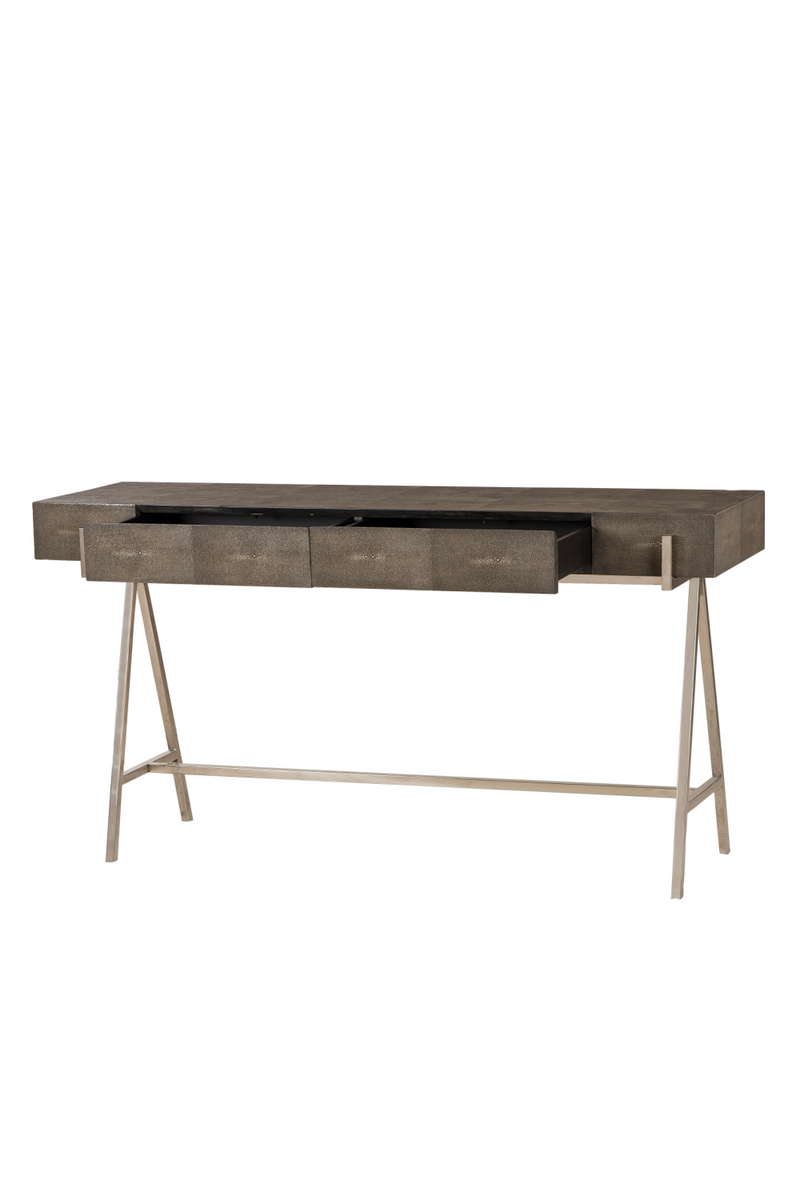 Charcoal Shagreen Console Table | Andrew Martin Sampson | Woodfurniture.com