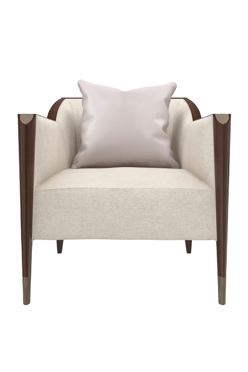 Bronze Chenille Accent Chair | Caracole The Oxford | Woodfurniture.com