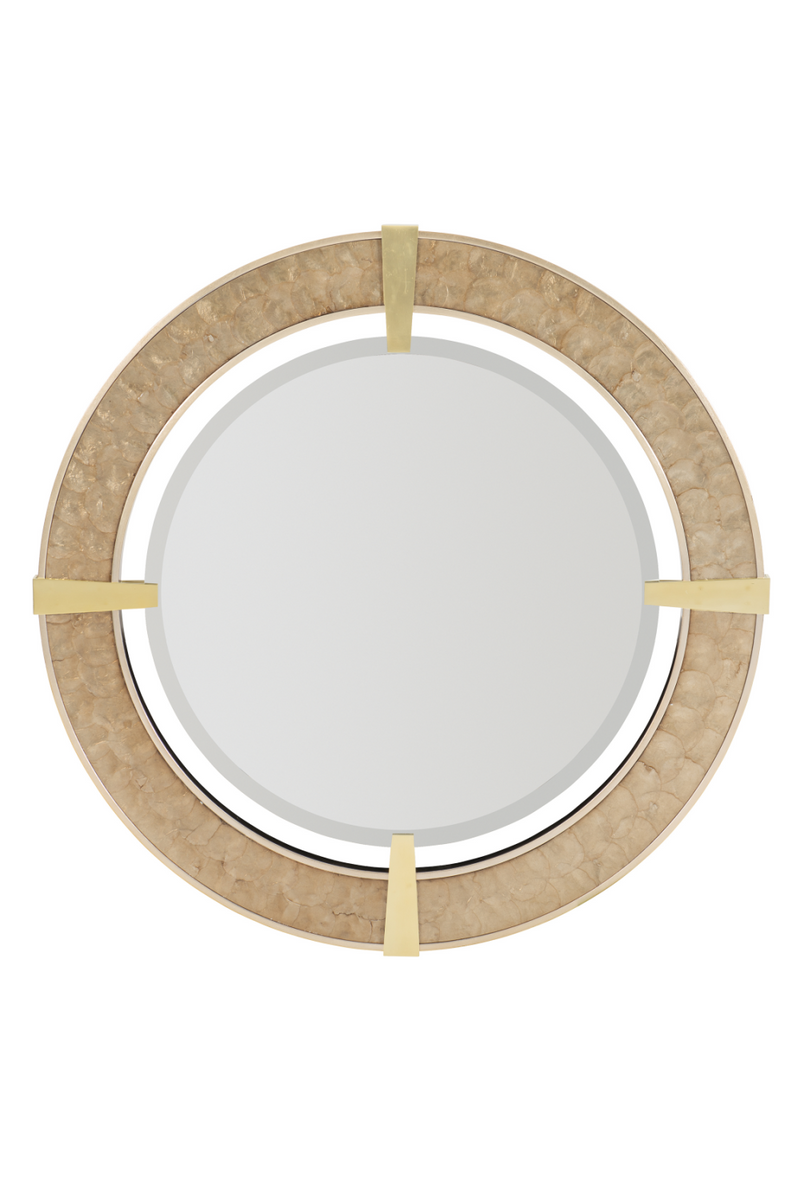 Round Capiz Mirror | Caracole Inspired Vision | Woodfurniture.com