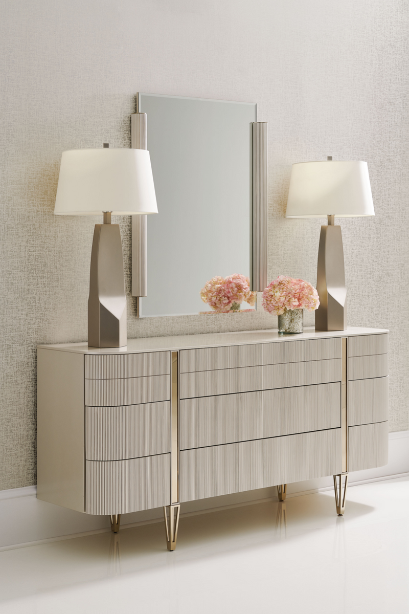 Matte Pearl Modern Dresser | Caracole Love At First Sight | Woodfurniture.com