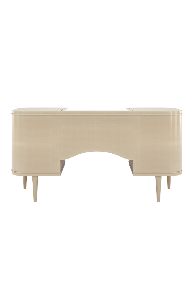 Cream Modern Vanity Table | Caracole Fancy Me | Woodfurniture.com