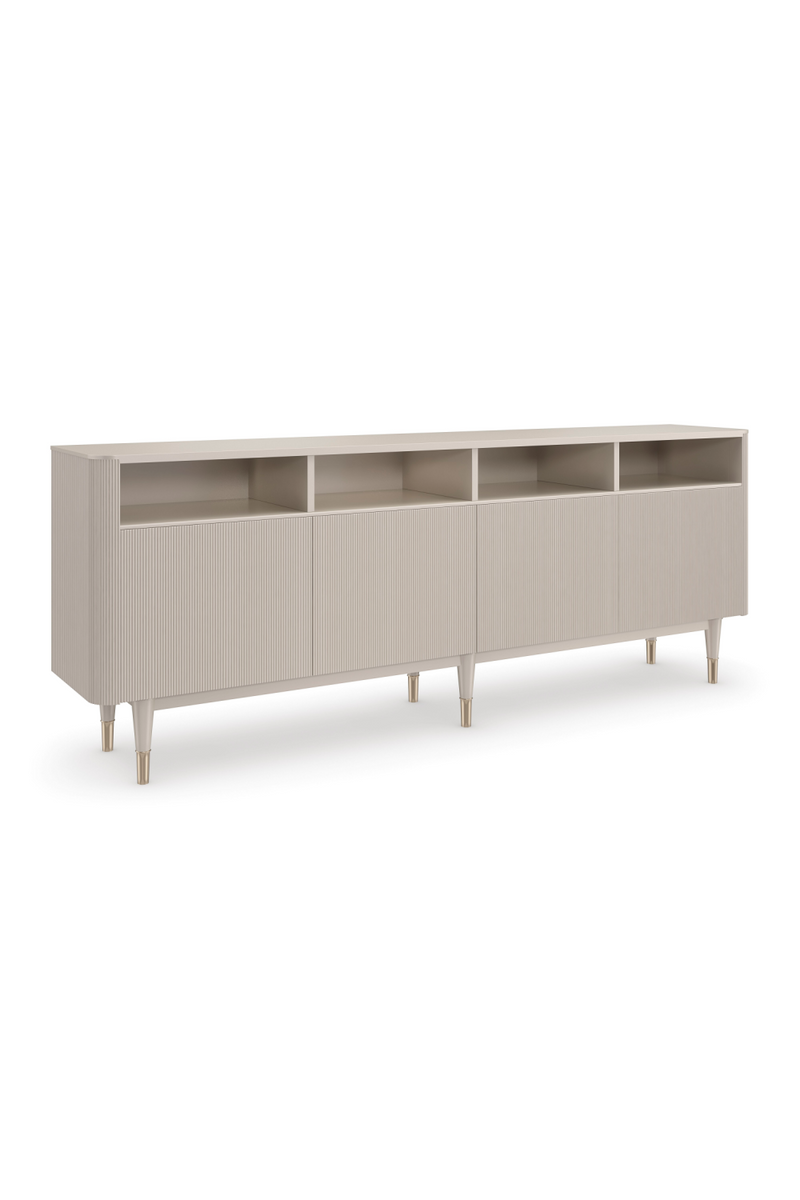 Taupe Reeded TV Cabinet | Caracole Love Lines | Woodfurniture.com