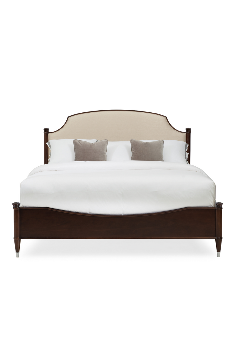 Brown Upholstered California King Bed | Caracole Crown Jewel | Woodfurniture.com