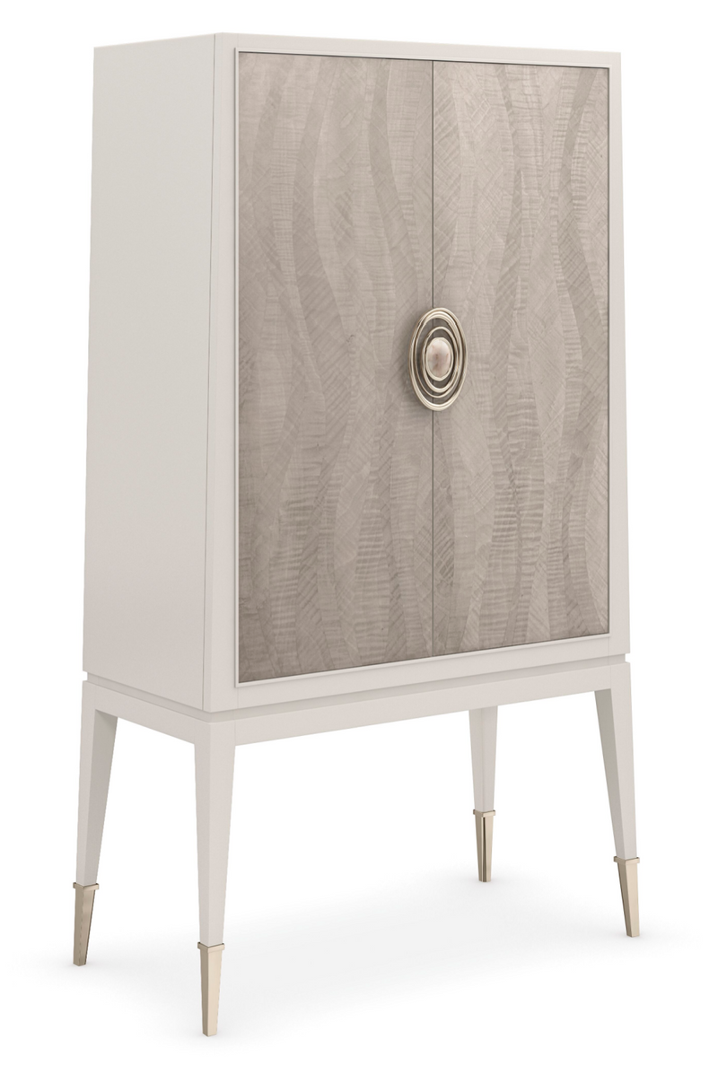 Glass Shelves Modern Cabinet | Caracole Currents | Woodfurniture.com