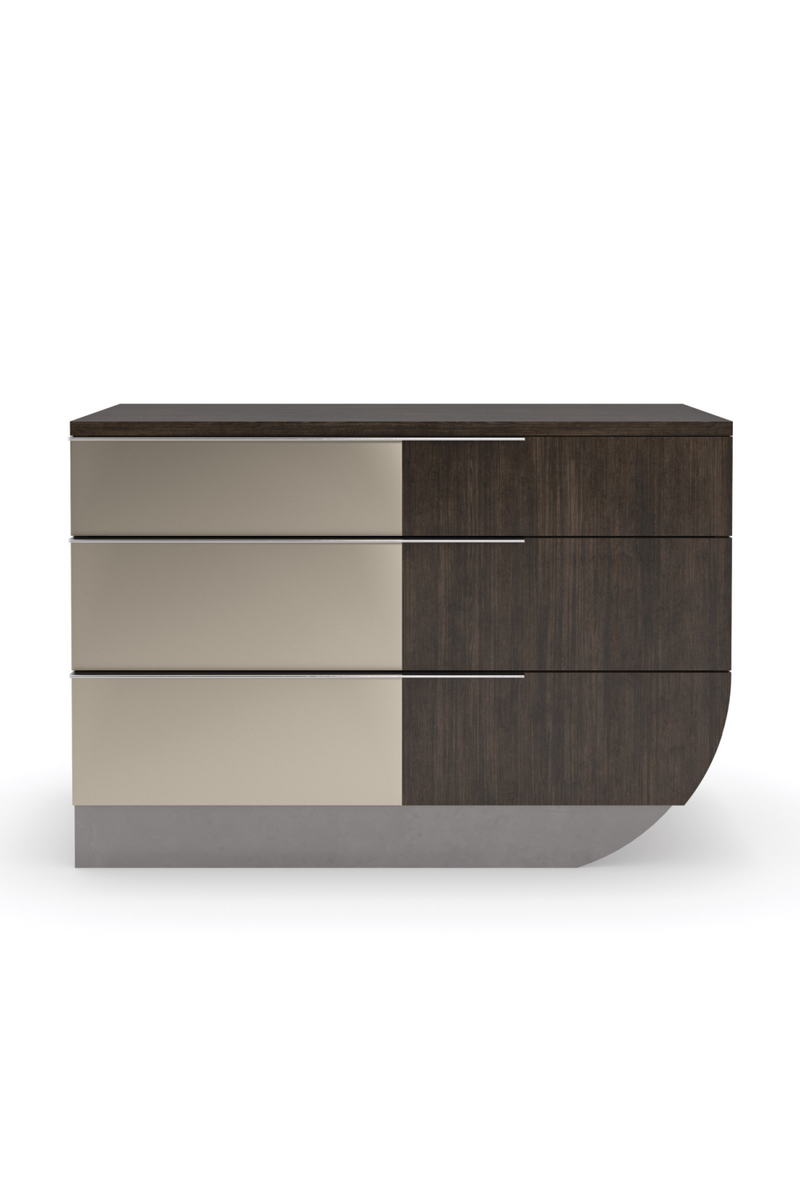Bronze Mirror Modern Nightstand | Caracole La Moda | Woodfurniture.com 