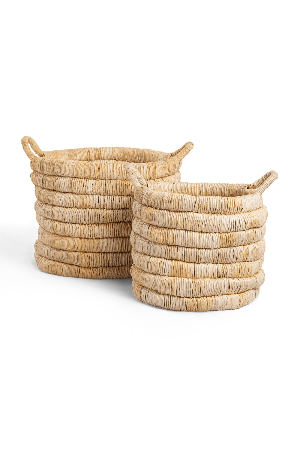 Abaca Basket With Handle Set (2) | dBodhi | Wood Furniture