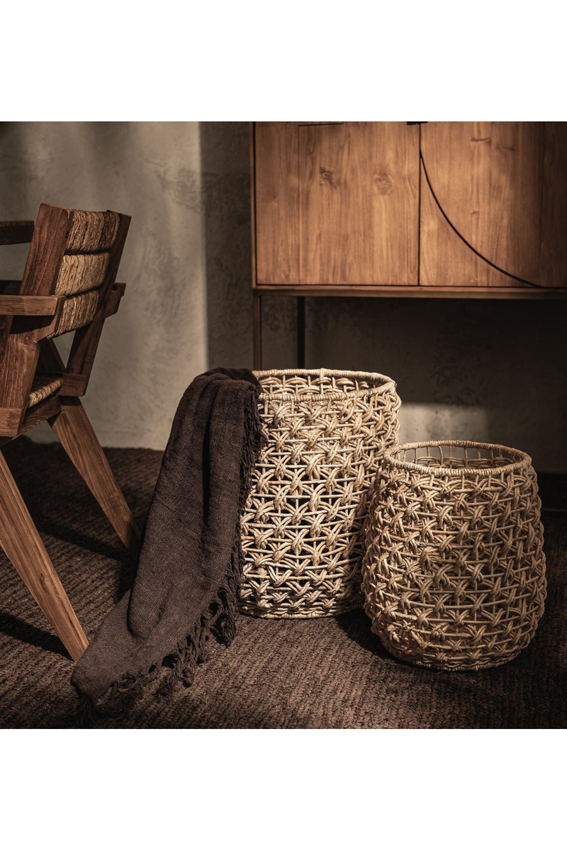 Round Woven Abaca Basket Set (2) | dBodhi Sindoro | Woodfurniture.com