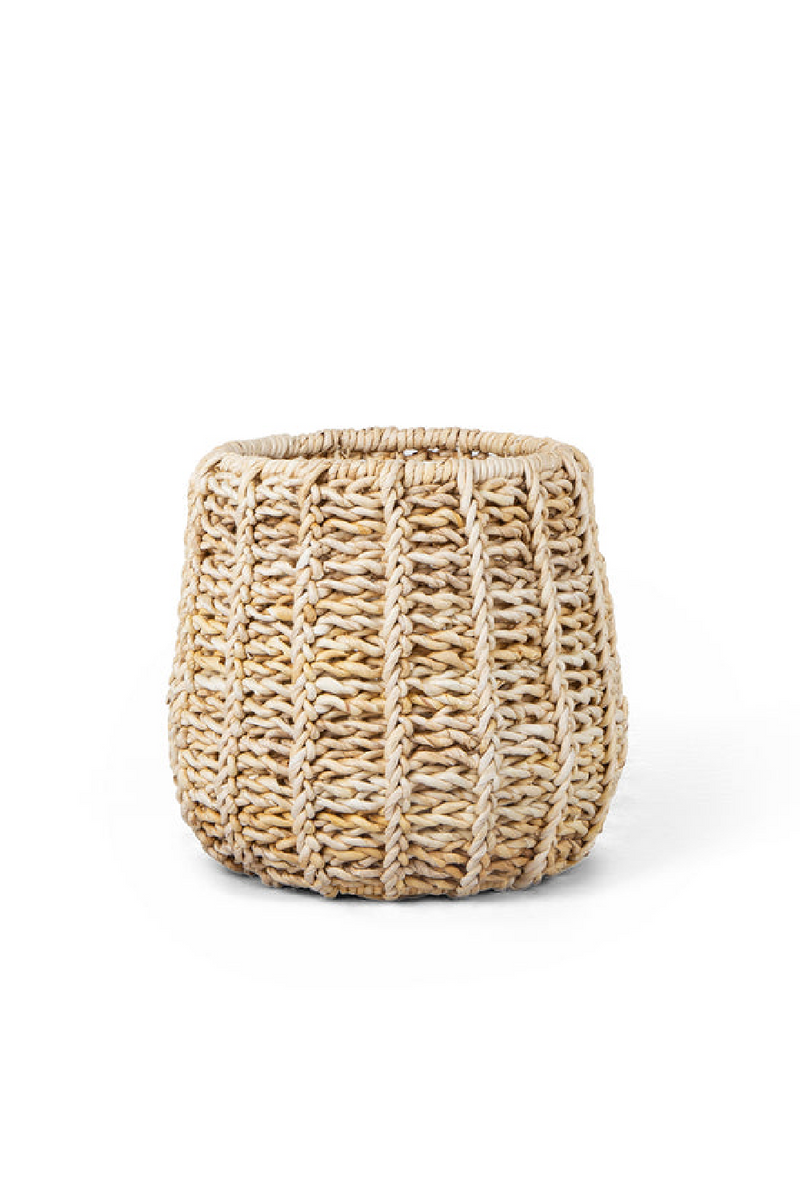 Modern Weaved Abaca Round Basket | dBodhi Batur | Woodfurniture.com