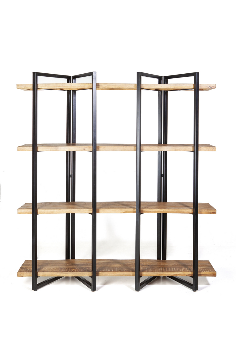 Natural Wood 4-Shelf Bookcase | Eleonora Eddy High | Woodfurniture.com