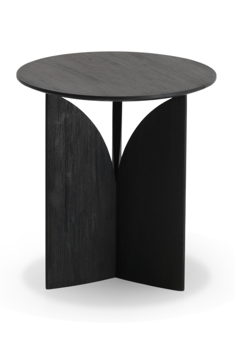 Black Teak Side Table | Ethnicraft Fin | Woodfurniture.com