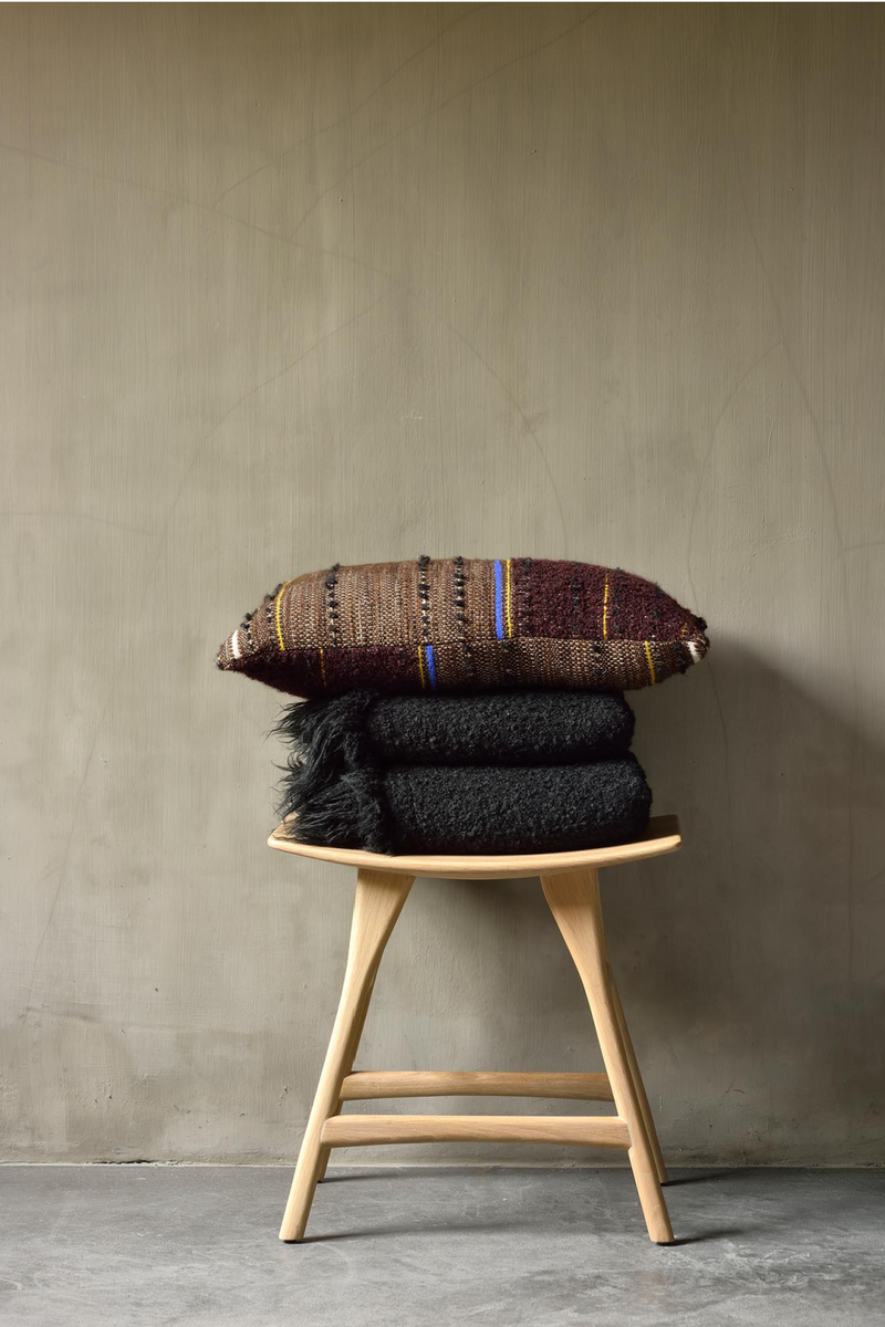 Dark Lumbar Throw Pillow (2) | Ethnicraft Tulum | Wood Furniture