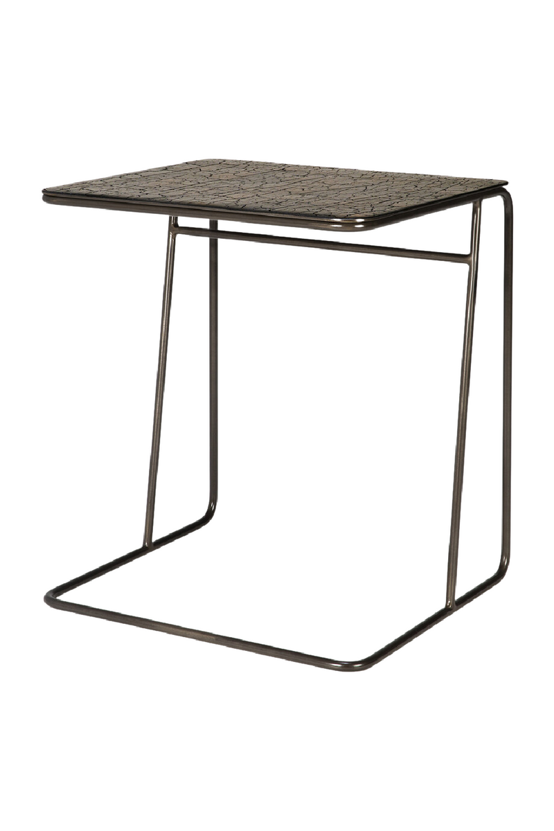Metallic Modern End Table | Ethnicraft Ellipse | Woodfurniture.com