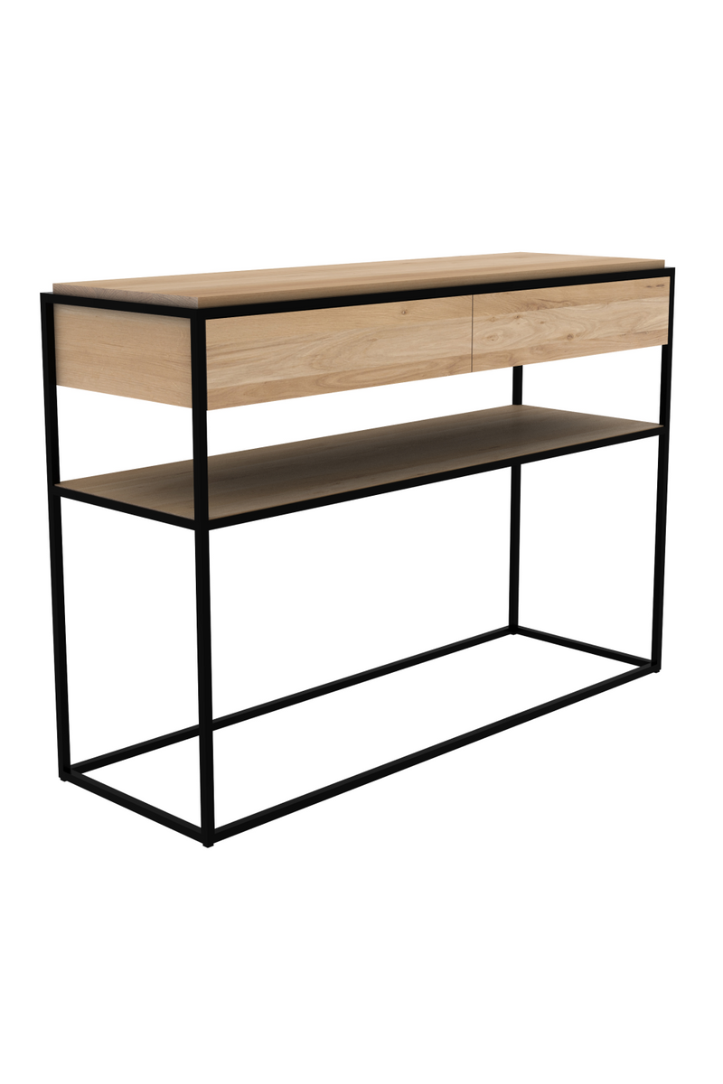Rectangular 2-Drawer Console Table | Ethnicraft | Woodfurniture.com
