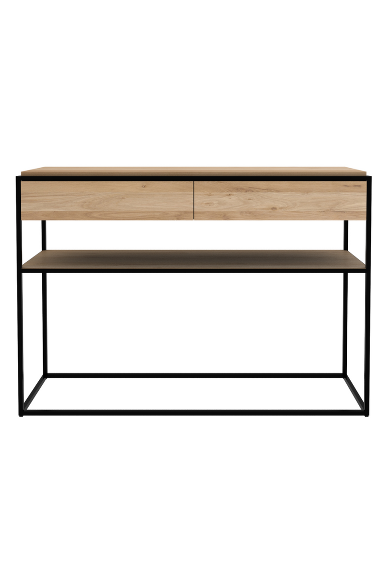 Rectangular 2-Drawer Console Table | Ethnicraft | Woodfurniture.com