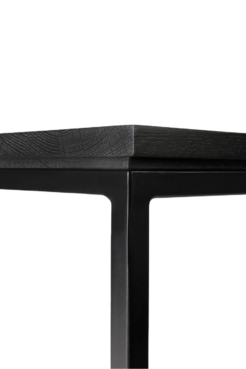 Black Metal Frame Coffee Table | Ethnicraft Thin | Woodfurniture.com