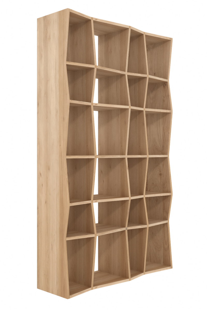 Oiled Oak Book Rack | Ethnicraft Z | Woodfurniture.com