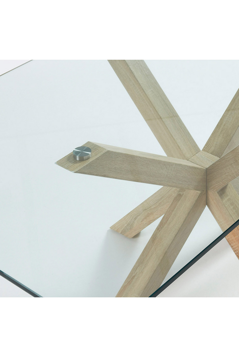 Tempered Glass Dining Table | La Forma Argo | Woodfurniture.com