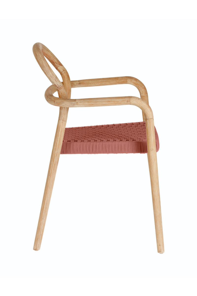 Woven Terracotta Cord Outdoor Chairs (4) | La Forma Sheryl | Woodfurniture.com