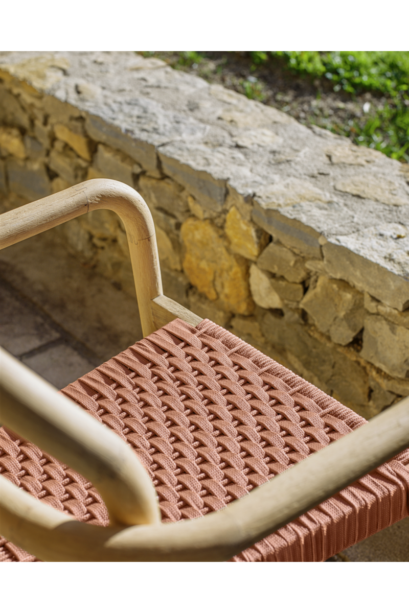 Woven Terracotta Cord Outdoor Chairs (4) | La Forma Sheryl | Woodfurniture.com