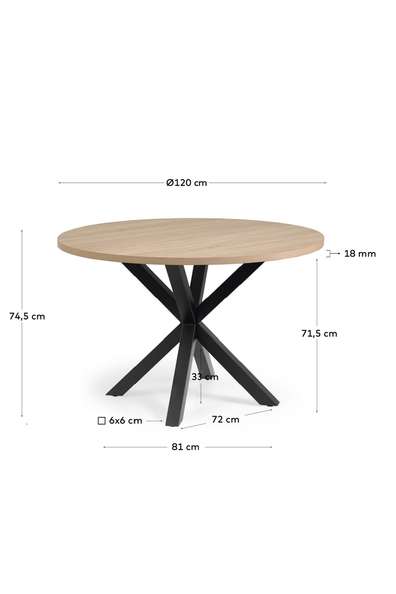 Round Dining Table | La Forma Argo | Woodfurniture.com