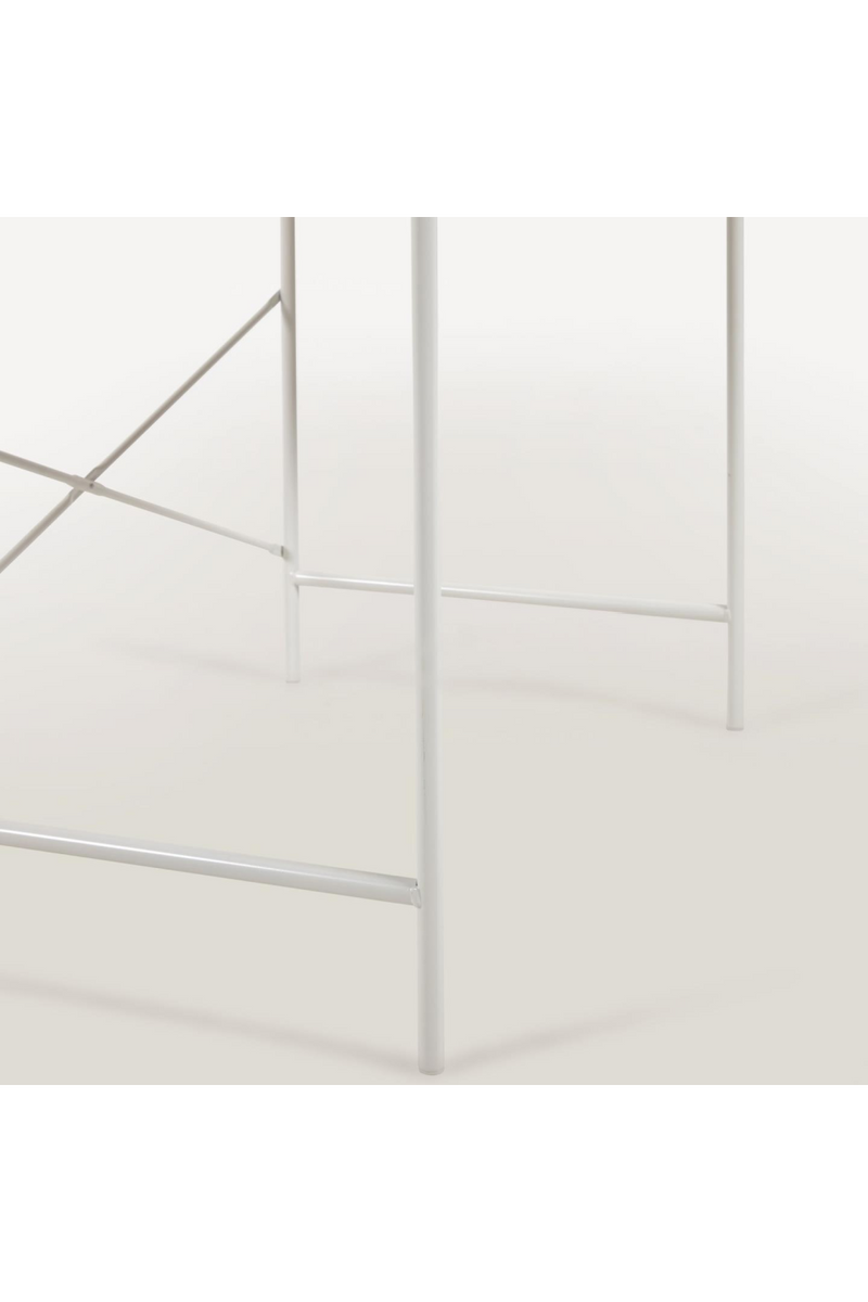 White Metal Framed Desk | La Forma Yamina | Woodfurniture.com