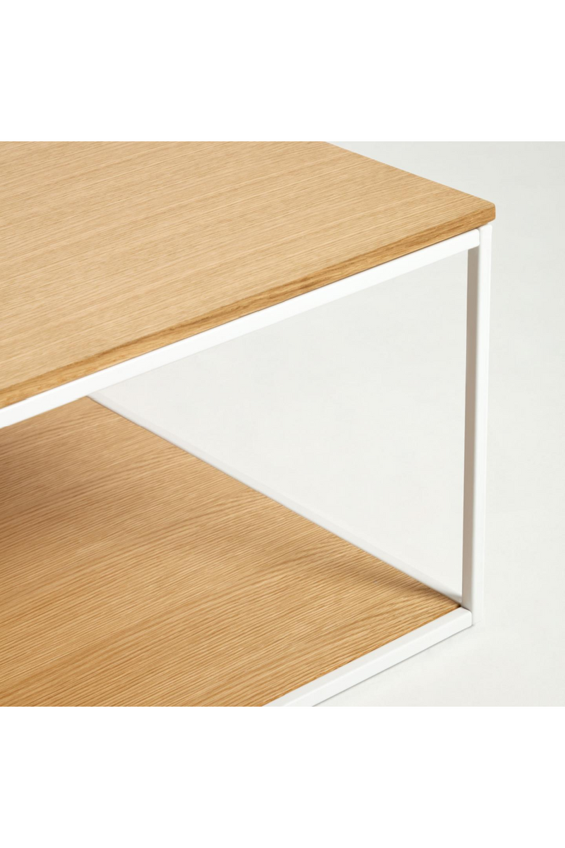 White Metal Frame Coffee Table | La Forma Yoana | Woodfurniture.com