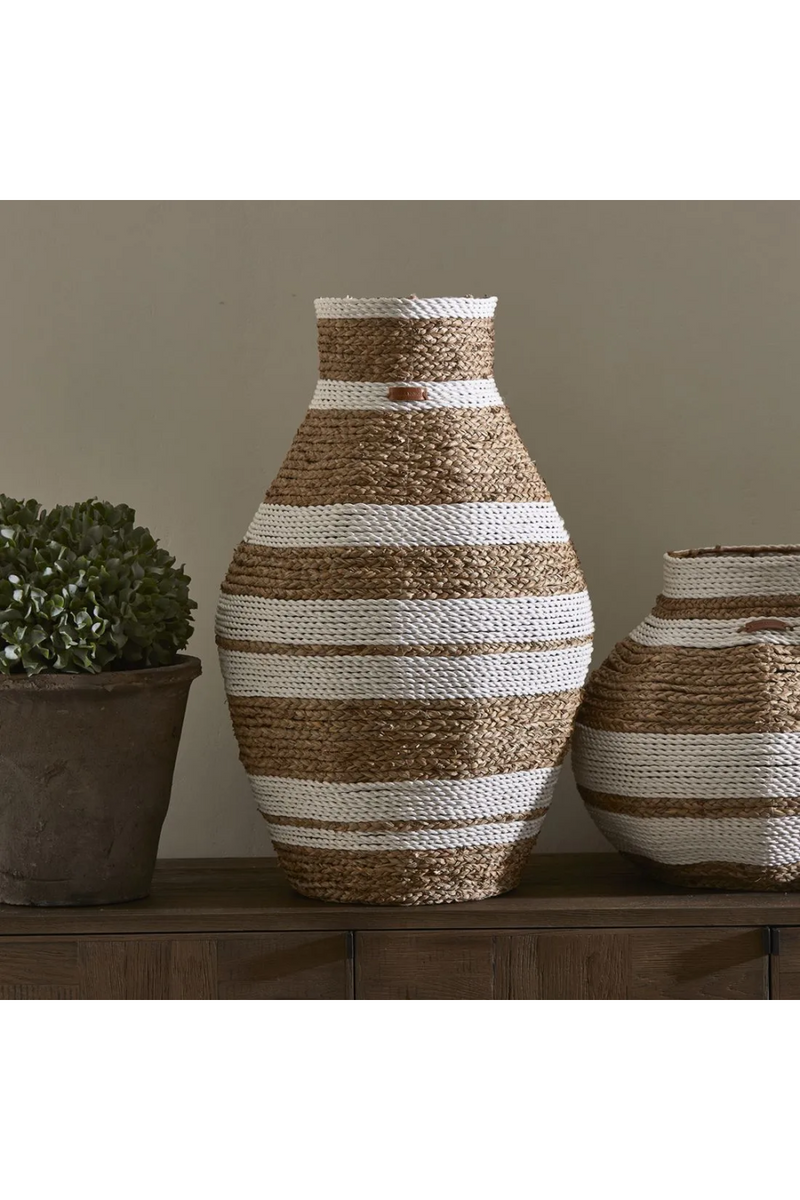 Hand-woven Rafia Vase | Rivièra Maison Emelisse | Woodfurniture.com