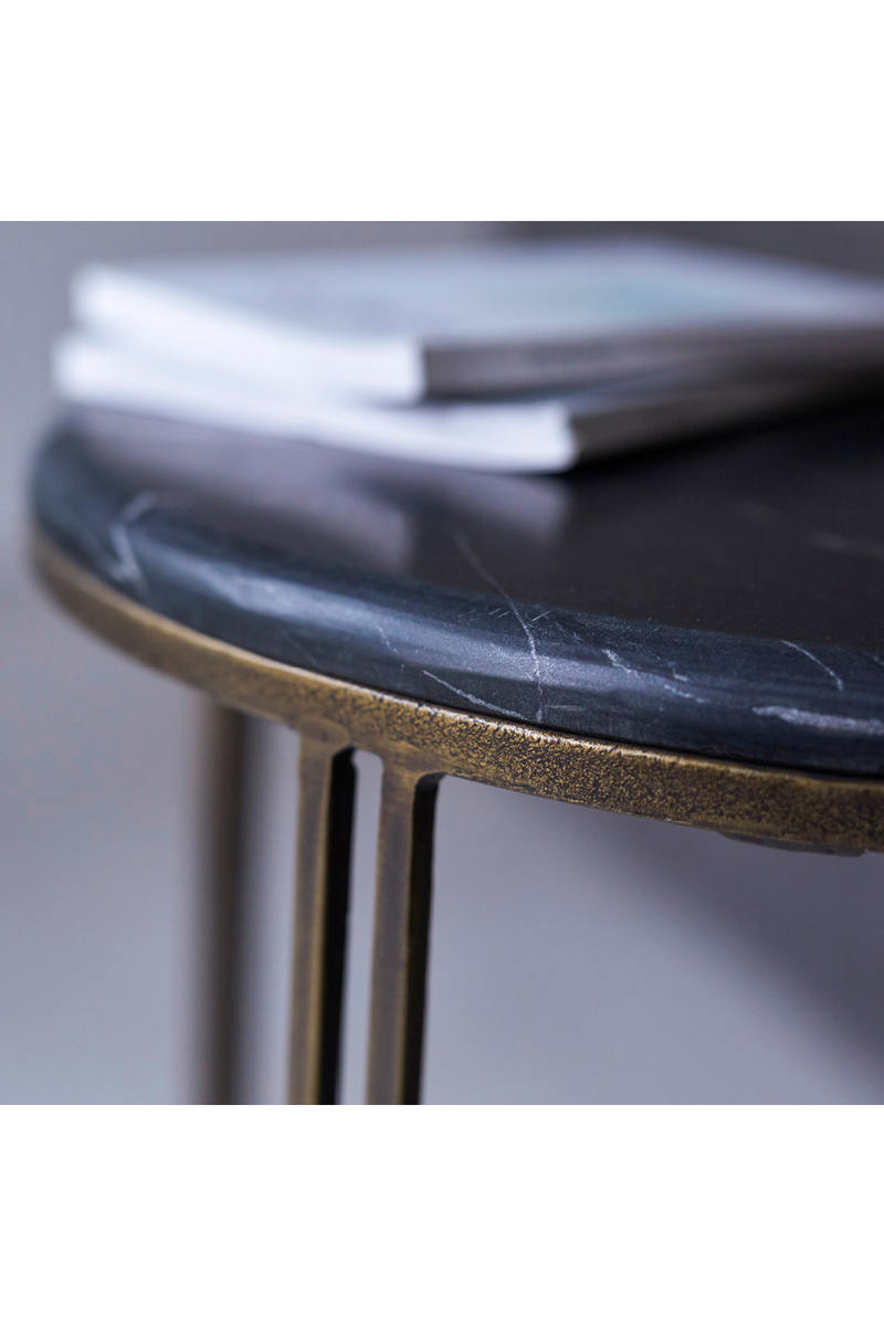 Metal and Marble Side Table | Tikamoon Simeon | Woodfurniture.com