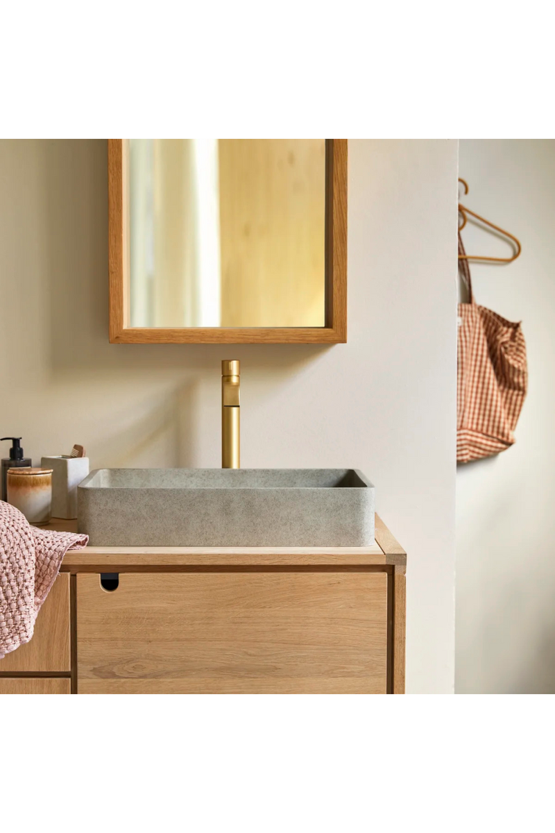 Rectangular Contemporary Bathroom Sink | Tikamoon Iris | Oroatrade.com