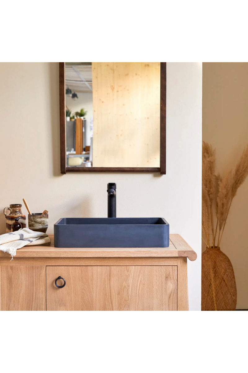 Rectangular Contemporary Bathroom Sink | Tikamoon Iris | Oroatrade.com