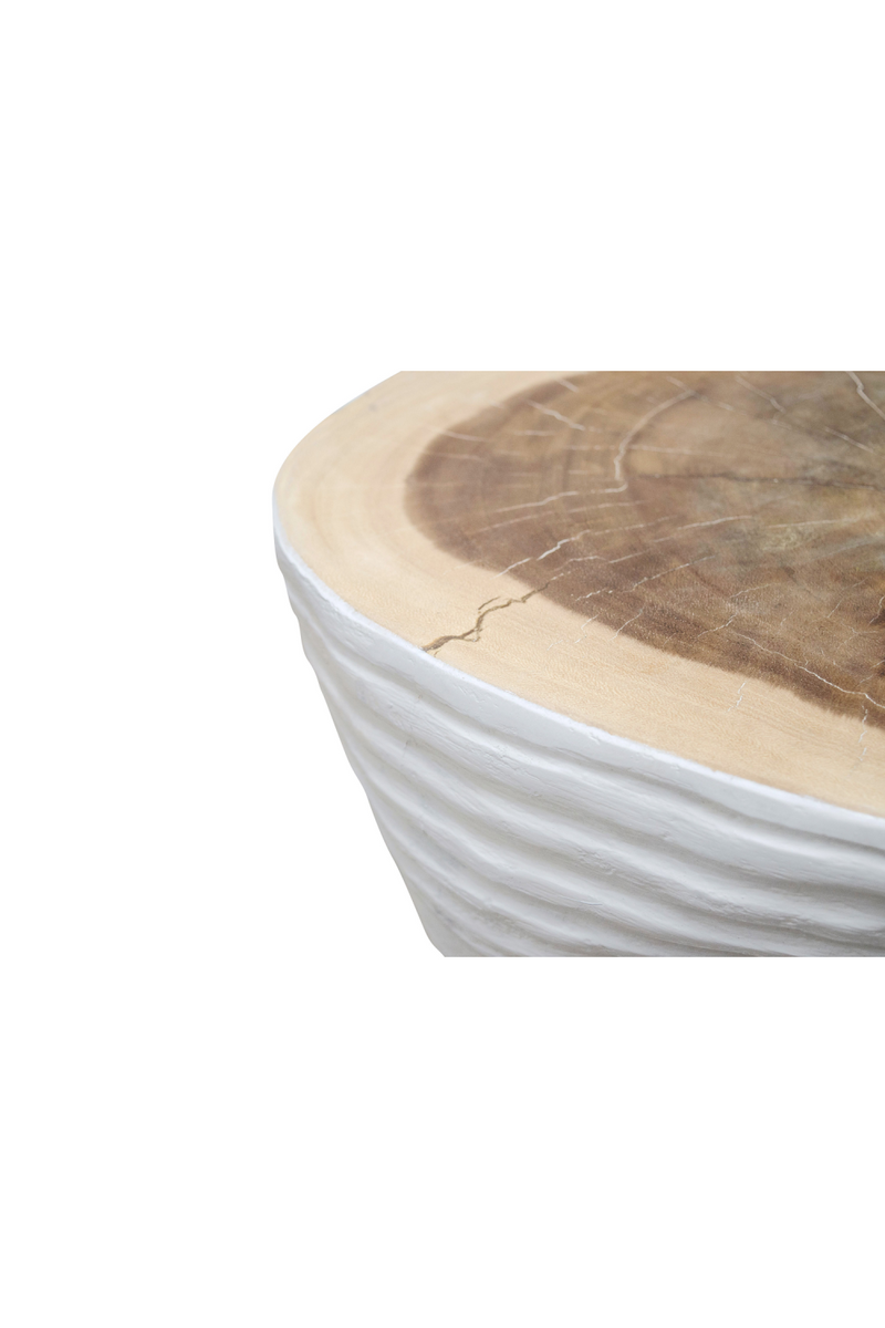 White Wooden Accent Table | Versmissen Twirl | Woodfurniture.com