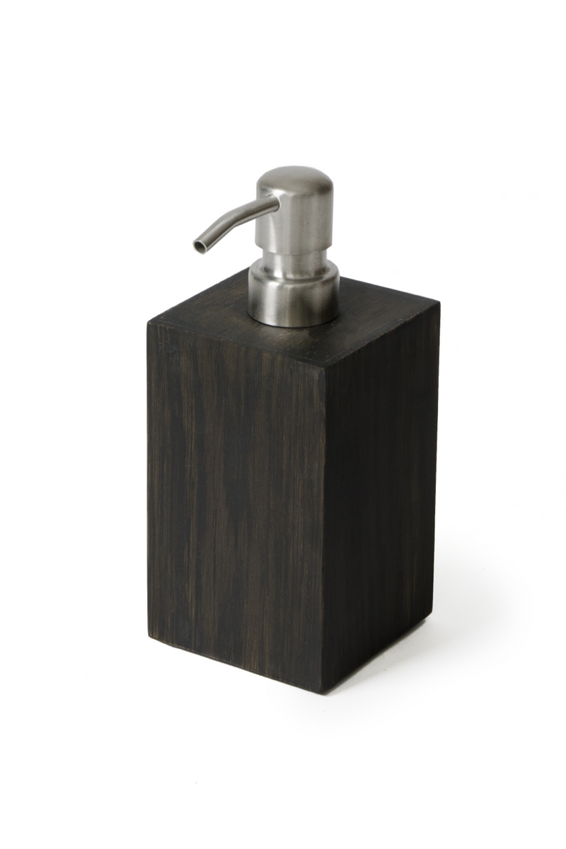Square Oak Soap Dispenser | Wireworks Mezza | Woodfurniture.com