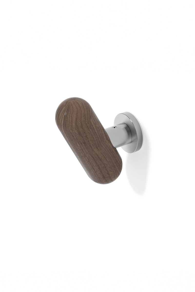 Contemporary Wooden Hook | Wireworks Yoku | Woodfurniture.com