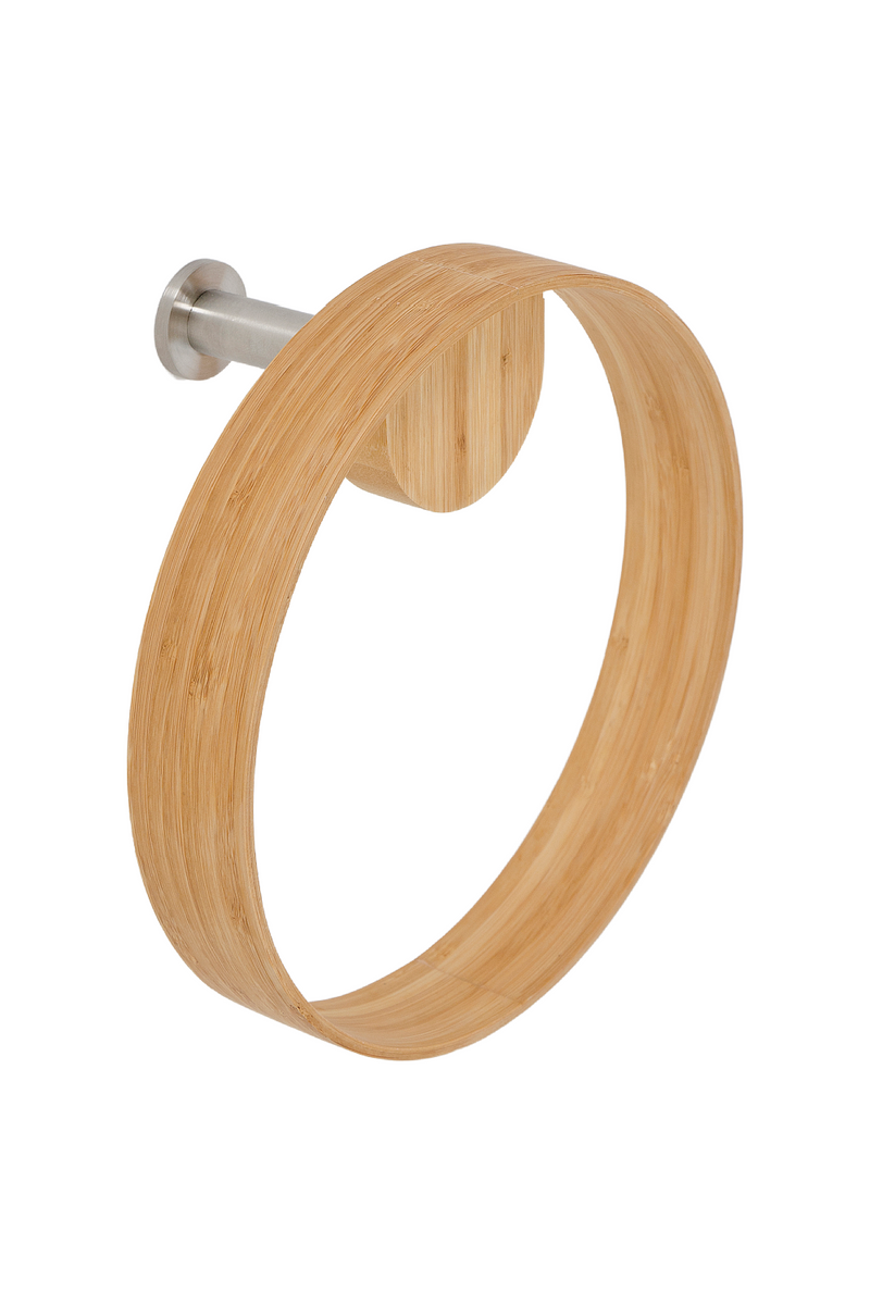 Wooden Ring Towel Holder | Wireworks Yoku | Woodfurniture.com