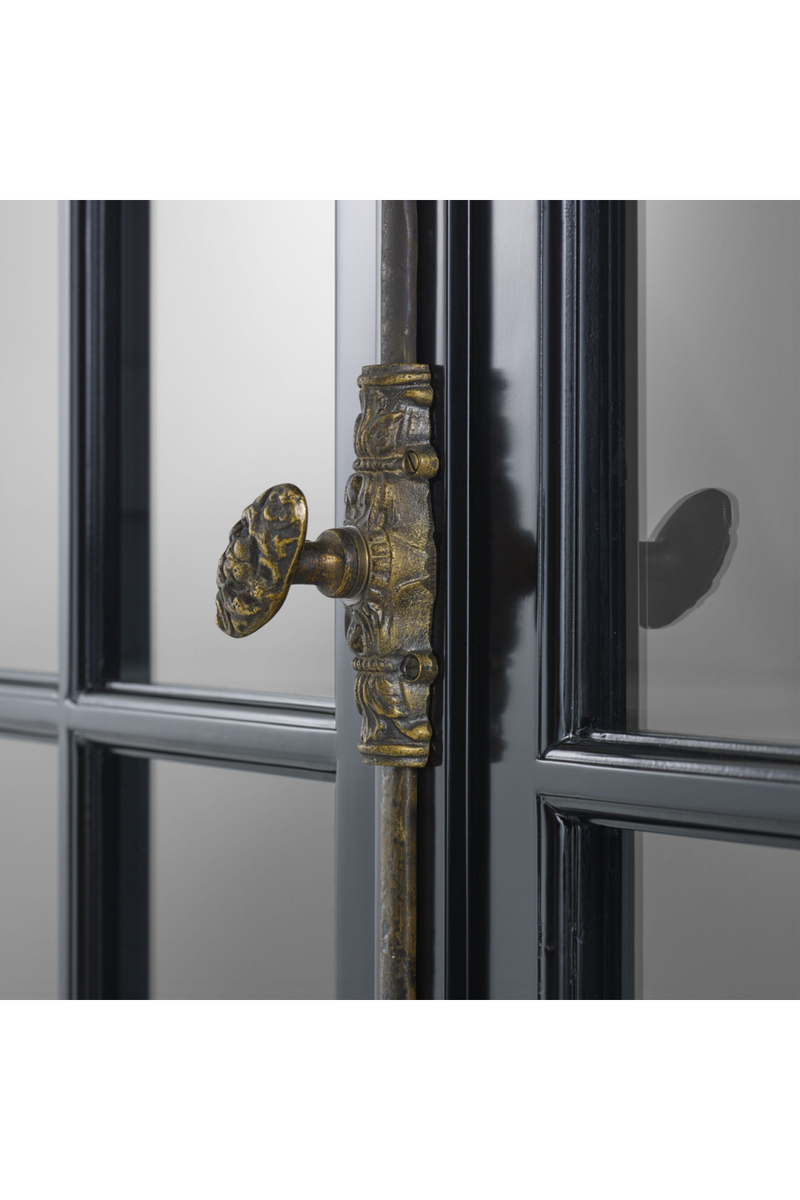 Black 2-door Glass Cabinet | Eichholtz Cote Sud | Woodfurniture.com