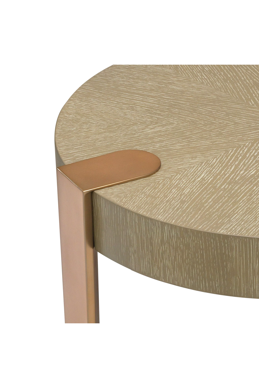 Round Oak Side Table | Eichholtz Oxnard | Woodfurniture.com