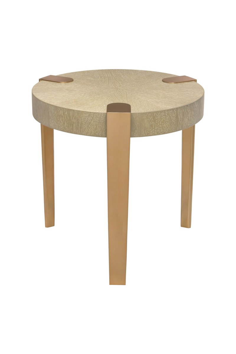 Round Oak Side Table | Eichholtz Oxnard | Woodfurniture.com