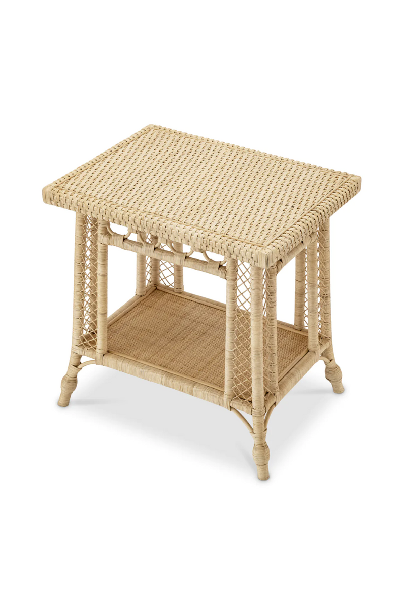 Rectangular Rattan Side Table | Eichholtz Saba | Woodfurniture.com