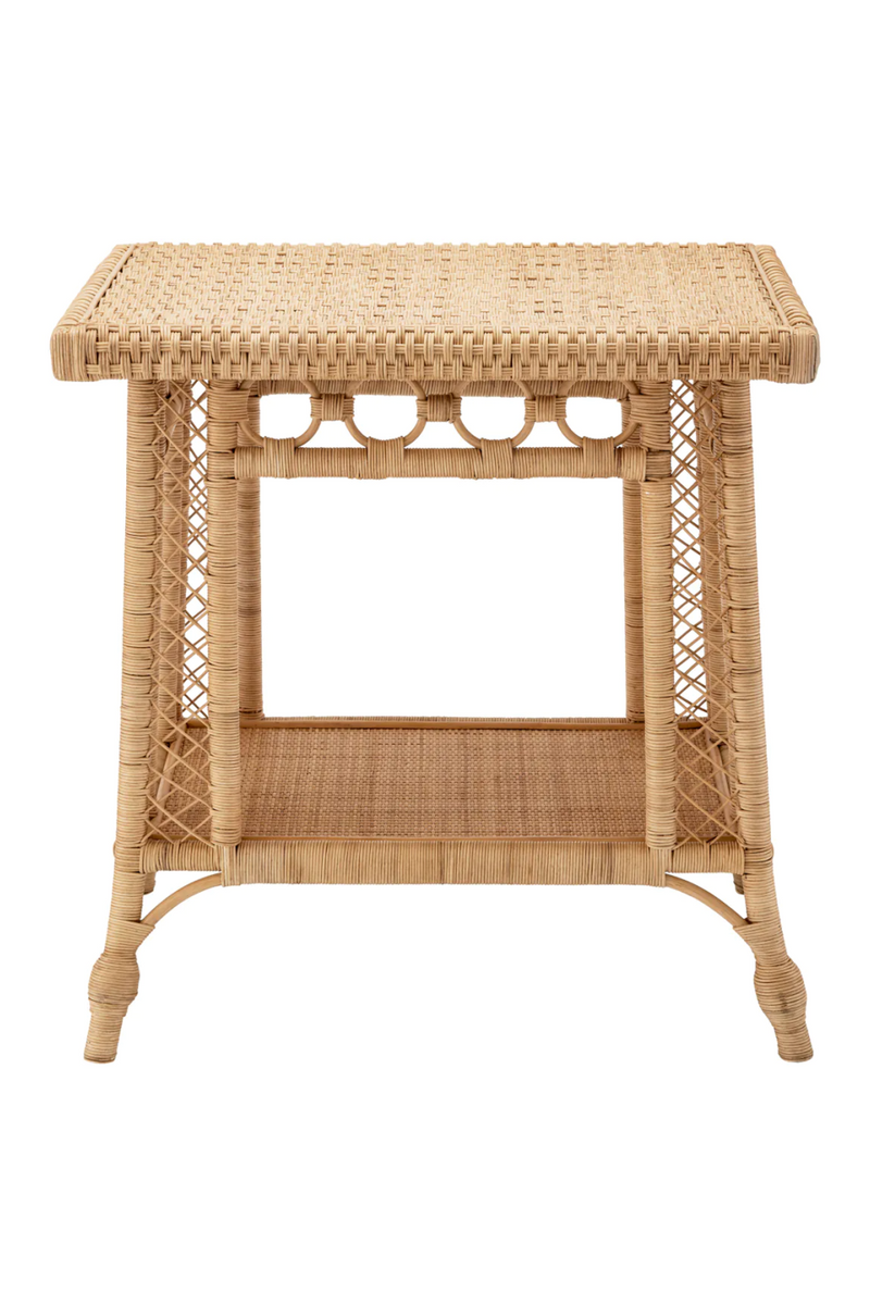 Natural Rattan Side Table | Eichholtz Saba | Woodfurniturecom