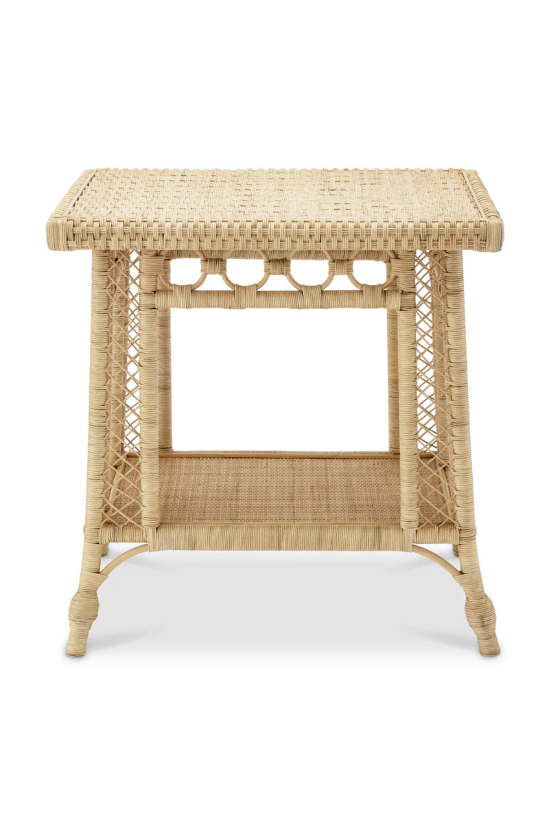 Rectangular Rattan Side Table | Eichholtz Saba | Woodfurniture.com