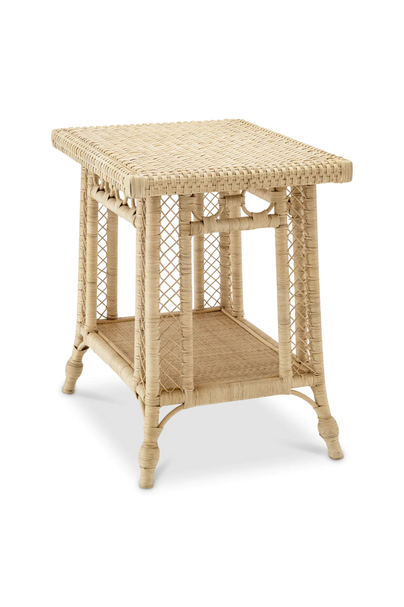 Rectangular Rattan Side Table | Eichholtz Saba | Woodfurniture.com